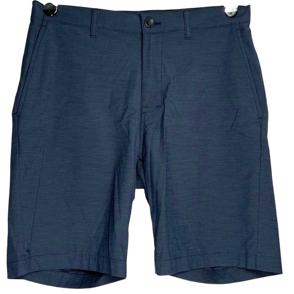 Pro Tour Mens Golf Shorts Navy Blue Micro Stripe Performance Stretch Size 32